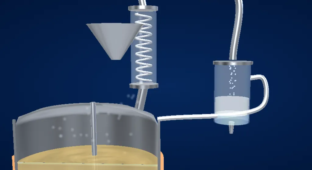 Esterification: Water separating out