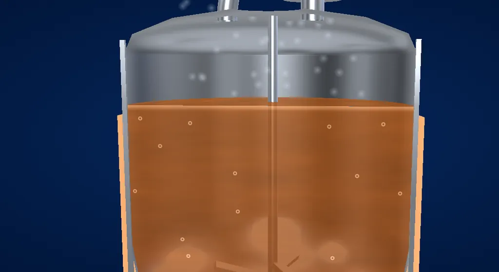 Vacuum dehydration: Amber, thickening