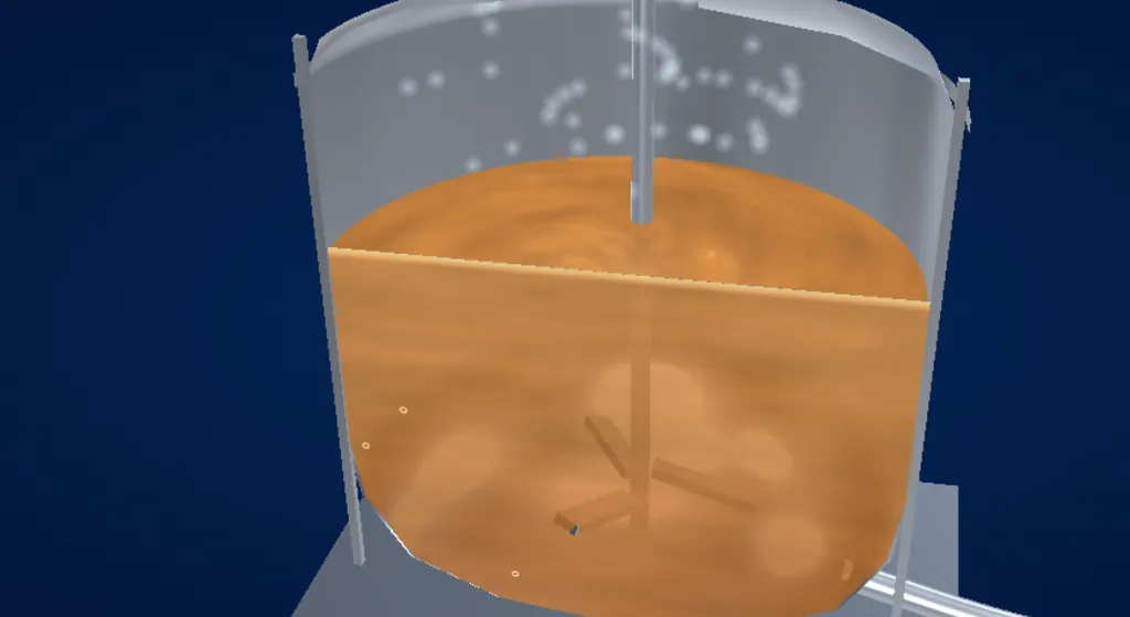 Dehydration under vacuum: Amber syrup