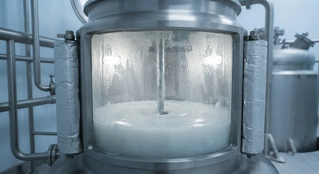 Particle growth: Thickening, turning white